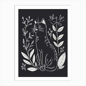 Pixiebob Cat Minimalist Illustration 4 Art Print