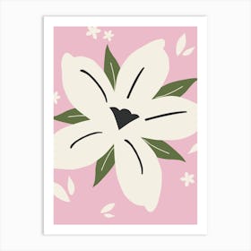 Tropical Flower | 05 - Pink Botanical Art Print