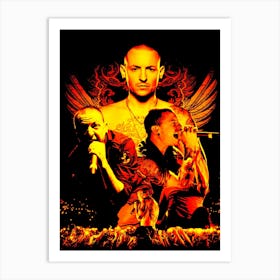 chester bennington likin park 5 Art Print