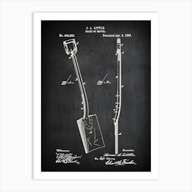 Shovel Print Tool Decor Shovel Poster Shovel Spade Construction Art Patent Art Art Decor Patent Landscaping Shovel Ct9231 Art Print