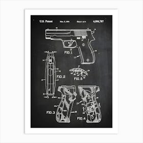 Sig P226 Patent Print Sig Sauer Art Sig Sauer Decor Gun Patent Sig Sauer Poster Gun Blueprint Police Gun Patent Art G7871 Art Print