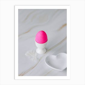 Pink Easter Egg Art Print