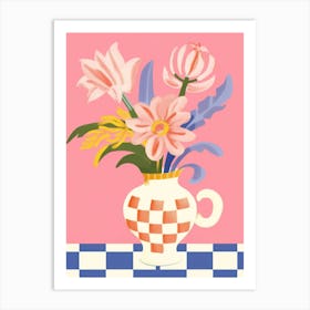 Bluebell Flower Vase 3 Art Print