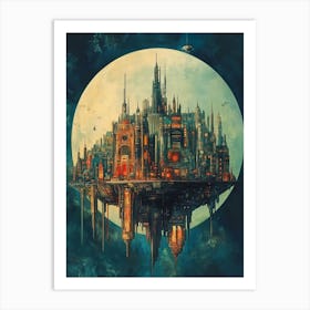 Fairy city Art Print