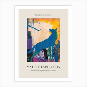 Wolf 3 Matisse Inspired Exposition Animals Poster Art Print