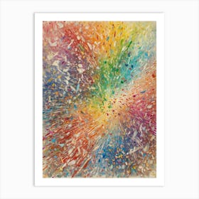 Rainbow Burst Art Print