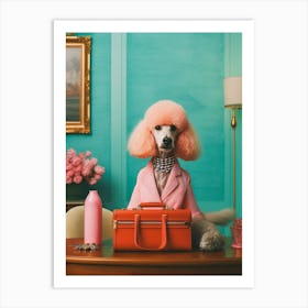 A Poodle Dog 6 Art Print