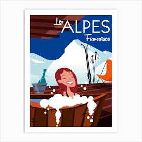 Les Alpes Francaises Poster Art Print