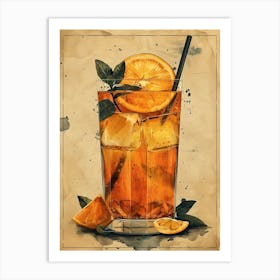 Orange Iced Tea 14 Art Print