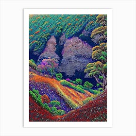 Amboró National Park Bolivia Pointillism Art Print