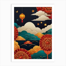 Chinese New Year 9 Art Print