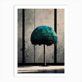 Tree In Front Of Window Art Print