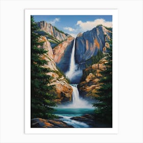 Yosemite Waterfall Art Print