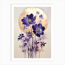 Purple Anemones Art Print