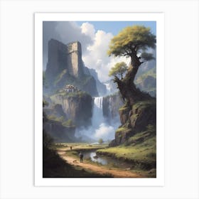 Fantasy Landscape Painting Art Print