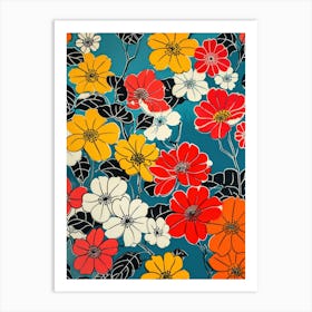 Great Japan  Hokusai Botanical Japanese 1 Art Print