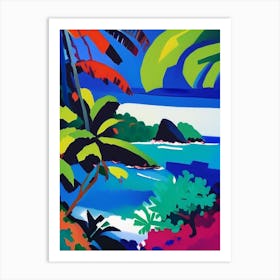 Curieuse Island Seychelles Colourful Painting Tropical Destination Art Print