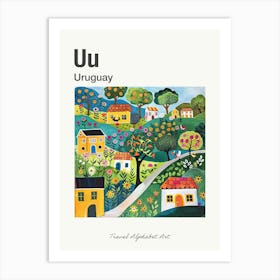 Kids Travel Alphabet  Uruguay 3 Art Print