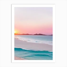 Whitehaven Beach, Australia Pink Photography 1 Art Print