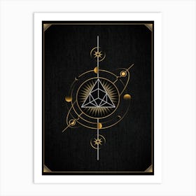 Golden Triangle — 🃏 Tarot Card deck, Tarot geometric Art Print