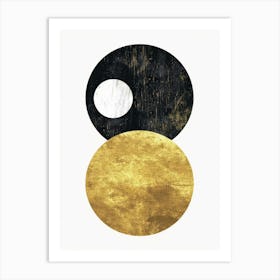 Gold And Black Canvas Print 39 Art Print