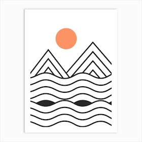 Sunset Minimalist Art Print