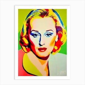 Meryl Streep Colourful Pop Movies Art Movies Art Print