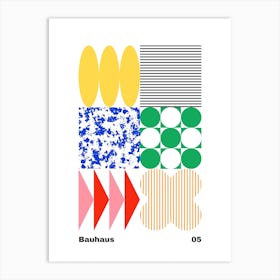 Geometric Bauhaus Poster 5 Art Print