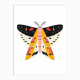 Colourful Insect Illustration Moth 9 Art Print