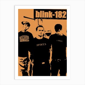 Blink 182 3 Art Print