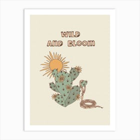 Cactus & Sun - Wild & Bloom Art Print