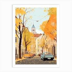 Vienna In Autumn Fall Travel Art 4 Art Print