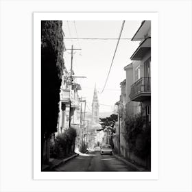 Sanremo, Italy, Black And White Photography 1 Art Print