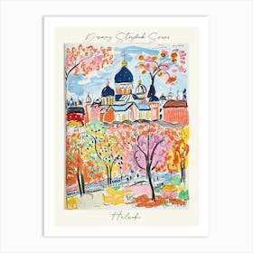 Poster Of Helsinki, Dreamy Storybook Illustration 2 Art Print