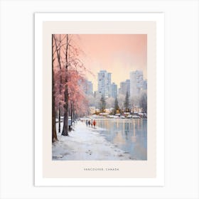 Dreamy Winter Painting Poster Vancouver Canada 1 Art Print
