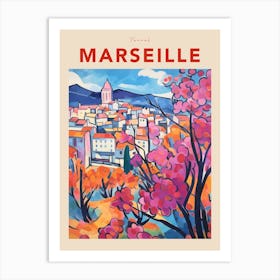 Marseille France 6 Fauvist Travel Poster Art Print