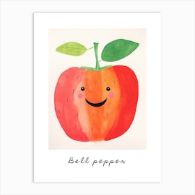 Friendly Kids Bell Pepper 2 Poster Art Print