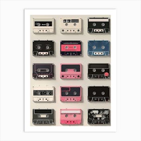 Cassette Tapes 1 Art Print