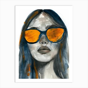 Girl In Sunglasses 6 Art Print