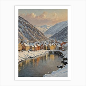 Winter In Norway Art Print