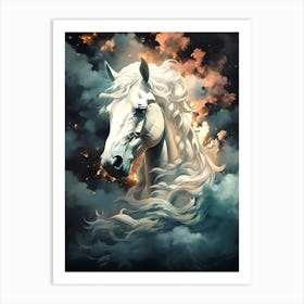 Horse In The Clouds 1 Art Print