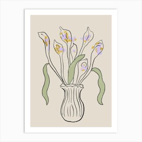 Calla Lilies Art Print