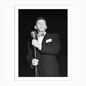 Frank Sinatra Performing Art Print