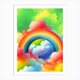 Rainbow Art, Colorful Art, Rainbow In The Sky, for kids Art Print