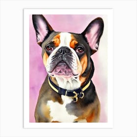 French Bulldog Watercolour Dog Art Print