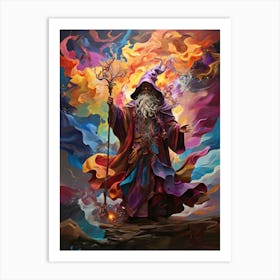 Wizard Of The Rainbow Art Print