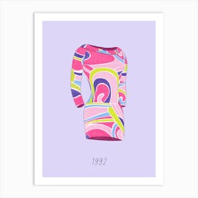 Retro fashion doll Art Print