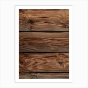 Wood Planks Background Art Print