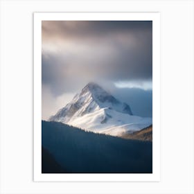 Snowy Mountain Art Print