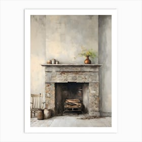 Old Stone Farm Neutral Tones 5 Art Print